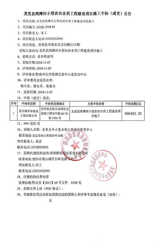 官庄工区招投标中标公告(官庄工区招投标中标公告公示)