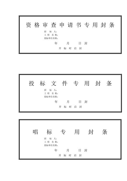 招投标文件带封条(招投标文件封条 模板)