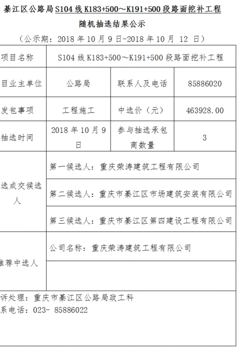 重庆拆迁招投标公告最新(重庆拆迁招投标公告最新消息)